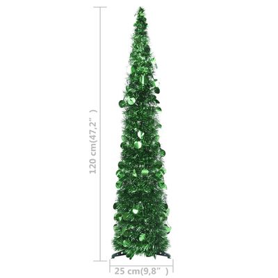 vidaXL Pop-up Artificial Christmas Tree Green 120 cm PET