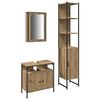 vidaXL Bathroom Furniture Set 3 pcs Artisan Oak Engineered Wood