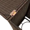 vidaXL Propane Tank Cover Table Brown 40x40x60 cm Poly Rattan