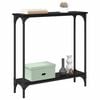 vidaXL Console Table Black Oak 75 x 22.5 x 75 cm Engineered Wood