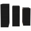 vidaXL Wall Cube Shelves 3 pcs Black MDF