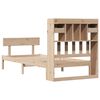 vidaXL Bookcase Bed without Mattress 75x190 cm Small Single Solid Wood Pine
