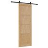 vidaXL Sliding Door Brown 73.5 x 211 cm Solid Pine Wood