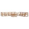 vidaXL Outdoor Sofa Set 8 pcs Natural Solid Acacia Wood