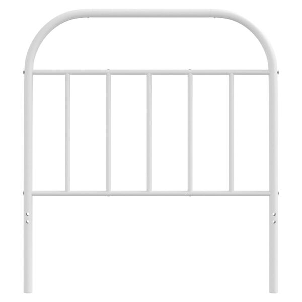 vidaXL Metal Headboard White 80 cm