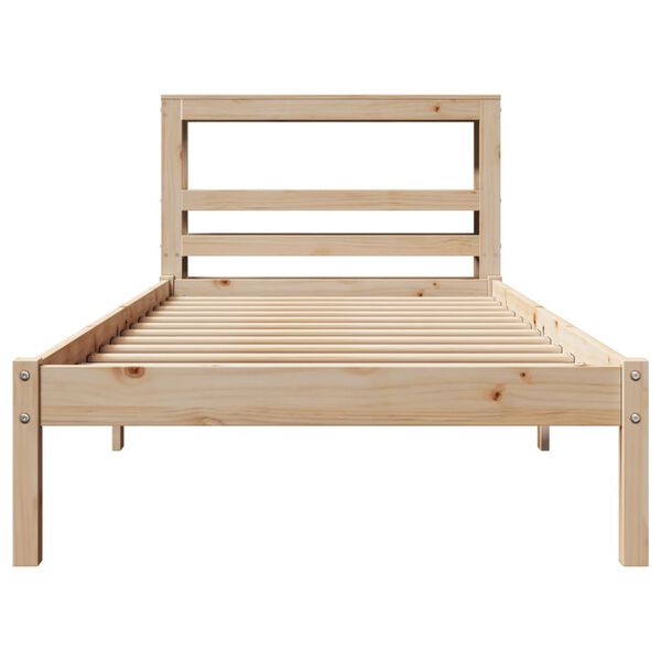 vidaXL Bed Frame without Mattress 90x200 cm Solid Wood Pine