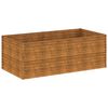 vidaXL Garden Raised Bed 196x100x69 cm Corten Steel