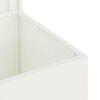 vidaXL Outdoor Storage Box White 55 x 50.5 x 50 cm Steel