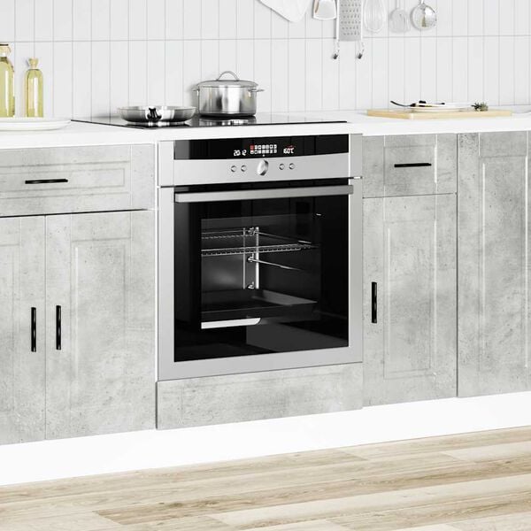 vidaXL Oven Cabinet&nbsp;Porto Concrete Grey Engineered Wood