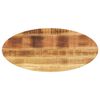 vidaXL Table Top 80x40x3.8 cm Oval Solid Wood Mango