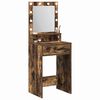 vidaXL Dressing Table Smoked Oak 50 x 41 x 135 cm Engineered Wood