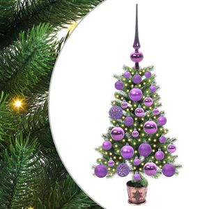 vidaXL Christmas Tree with 150 LEDs with Stand Green 65 cm PE