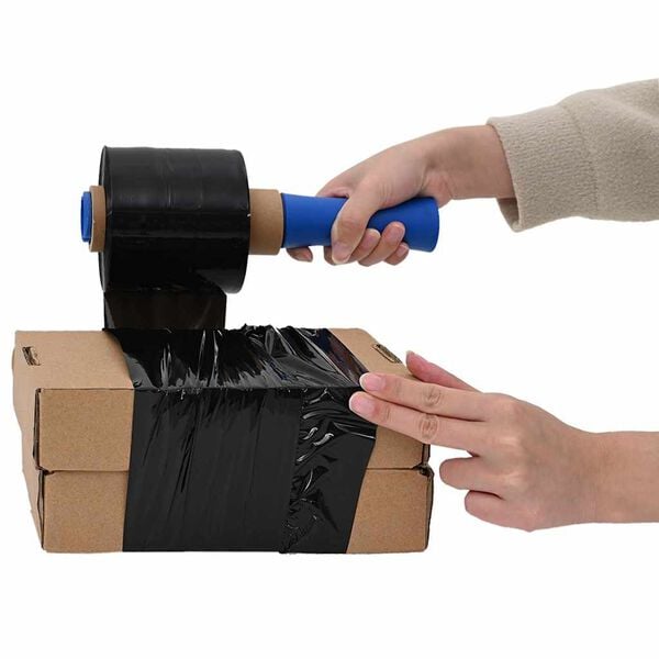 vidaXL Stretch Films 10 pcs Black 23 &micro;m 10 cm x 300 m