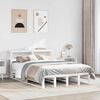 vidaXL Bed Frame without Mattress White 120x200 cm Solid Wood Pine