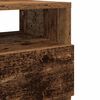 vidaXL Bedside Cabinet with 2 Drawers Old Wood 40x33x60 cm