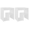 vidaXL Bed Cabinets 2 pcs White 40x30x40 cm Engineered Wood
