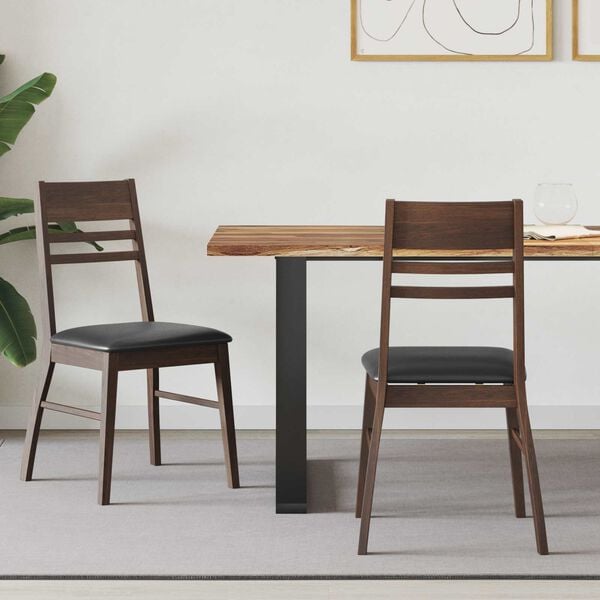 vidaXL Dining Chairs 2 pcs Light Brown 43 x 54 x 89 cm