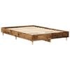vidaXL Bed Frame No Mattress Old Wood 120x200 cm Engineered Wood