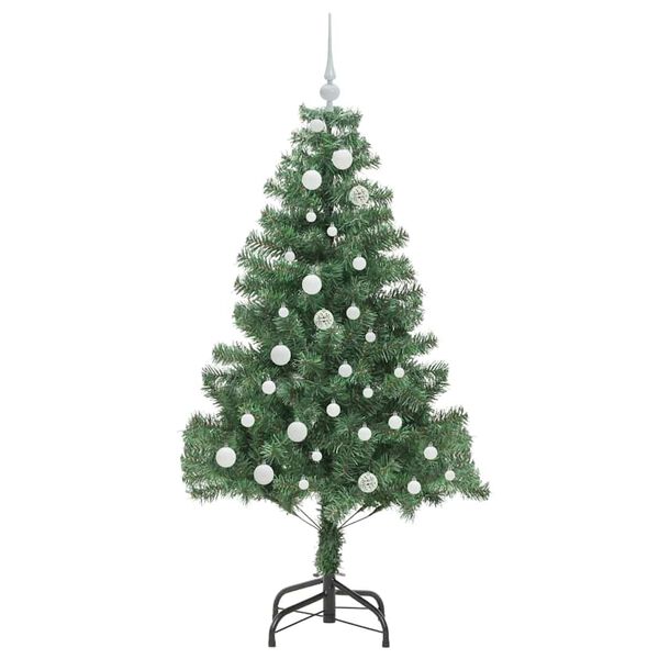 vidaXL Christmas Tree with 150 LEDs with Stand Green 150 cm PVC