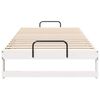 vidaXL Bed Frame White 100 x 210 cm Solid Pine Wood