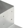 vidaXL Post Connector L Shape Galvanised Metal 81x81 mm