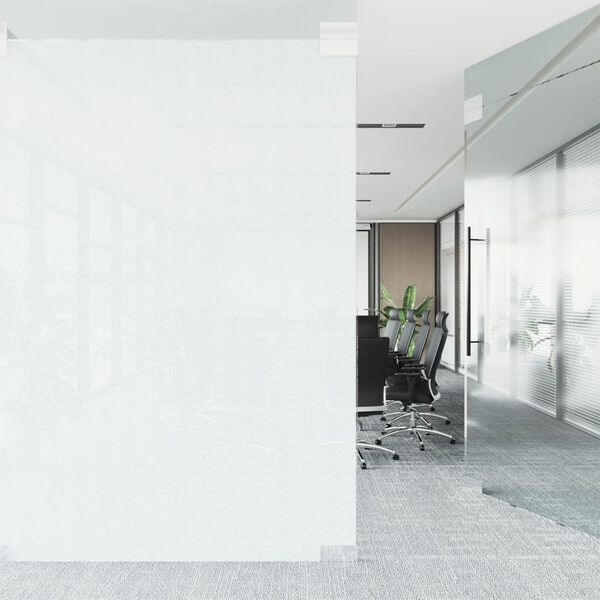 vidaXL Window Film Frosted Grey 45x2000 cm PVC