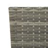 vidaXL Garden Bench with Cushions Grey 176 cm Poly Rattan