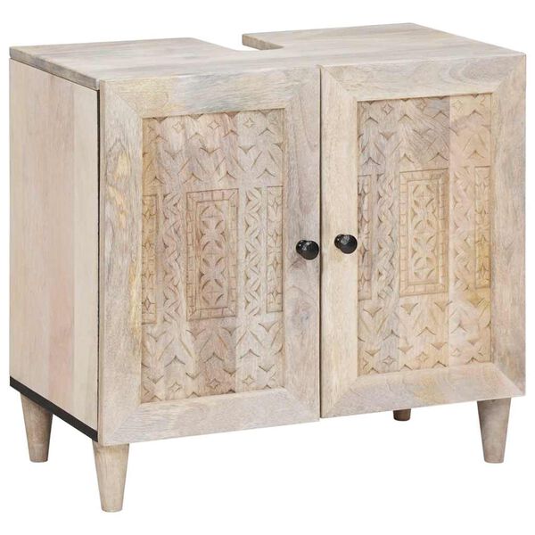 vidaXL Bathroom Furniture Set with Drawer 5 pcs White Engineered Wood