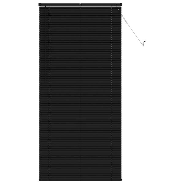 vidaXL Venetian Blind Manual Adjustable Black 213 x 100 cm PVC