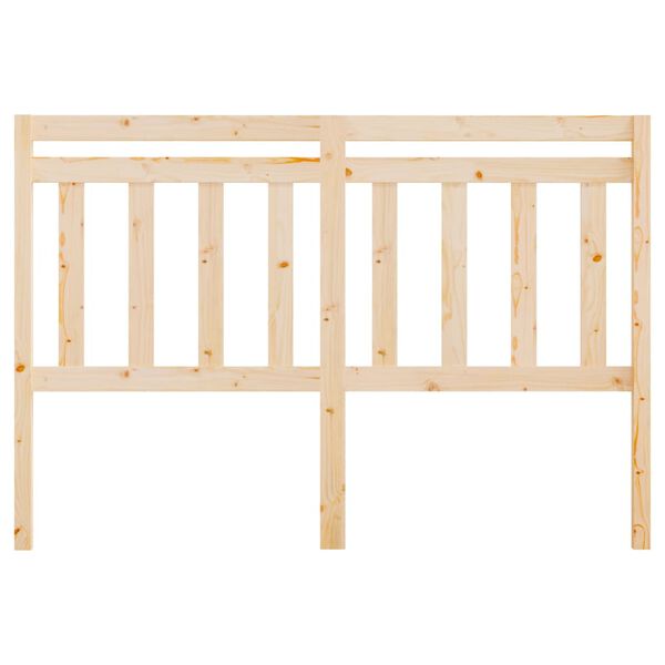 vidaXL Bed Headboard 156x4x100 cm Solid Wood Pine