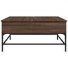 vidaXL Coffee Table Brown Oak 95x95x45 cm Engineered Wood and Metal