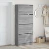 vidaXL Shoe Cabinet with 4 Flip-Drawers Grey Sonoma 80x34x187.5 cm