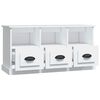 vidaXL TV Cabinet White 100x35x50 cm Engineered Wood