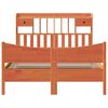 vidaXL Bed Frame without Mattress Wax Brown 140x190 cm Solid Wood Pine