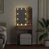 vidaXL Dressing Table with LED Artisan Oak 60x40x140 cm