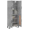 vidaXL Highboard Concrete Grey 69.5x34x180 cm Engineered Wood