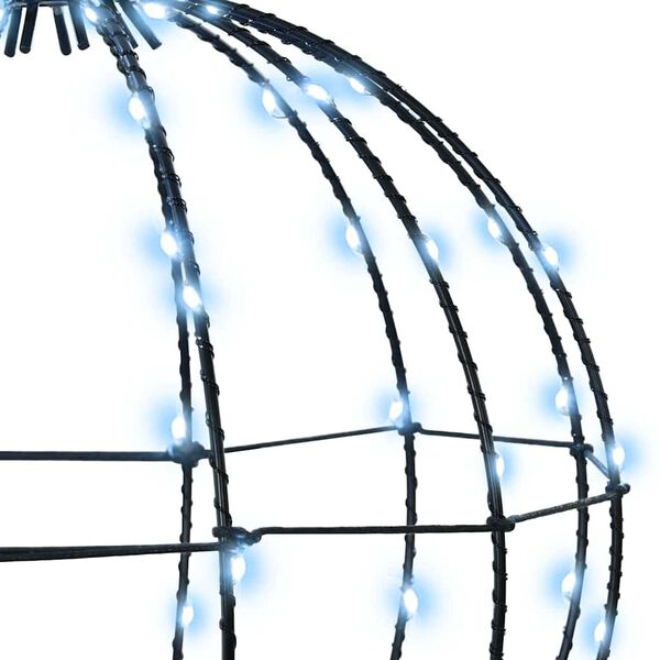 vidaXL Ball with 120 LEDs Cold white 40 cm Metal