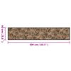 vidaXL Kitchen Rug Washable Morning Brown 60x300 cm Velvet