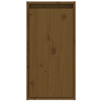 vidaXL Wall Cabinet Honey Brown 30x30x60 cm Solid Wood Pine