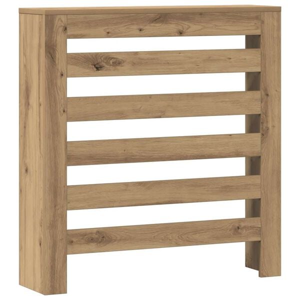 vidaXL Radiator Cover Artisian Oak 78x20x82 cm Engineered Wood