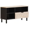 vidaXL TV Cabinet White Wash Finish 80 x 33 x 46 cm Solid Mango Wood