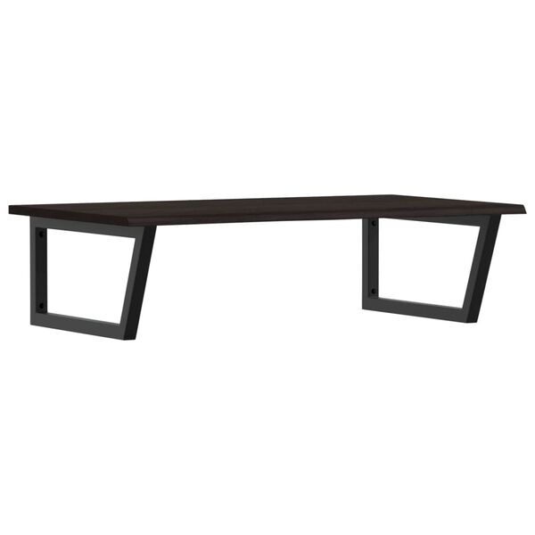 vidaXL Basin Shelf Wall Mounted Steel and Solid Wood Oak
