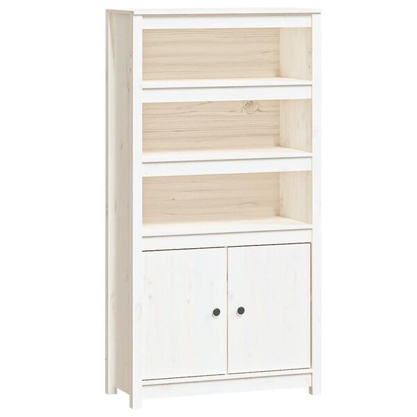 vidaXL Highboard White 80x35x154 cm Solid Wood Pine