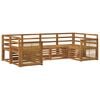 vidaXL Outdoor Sofa Set 5 pcs Natural Solid Acacia Wood