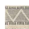 vidaXL Rug Handwoven Wool 120x170 cm White/Grey/Black/Brown
