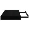 vidaXL Floating Wall Shelves 2 pcs High Gloss Black 40x23x3.8 cm MDF
