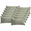 vidaXL Cushion Cover 12 pcs HOUTEN Green 40 x 80 cm Chenille Fabric
