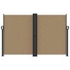 vidaXL Retractable Side Awning Taupe 160x1200 cm