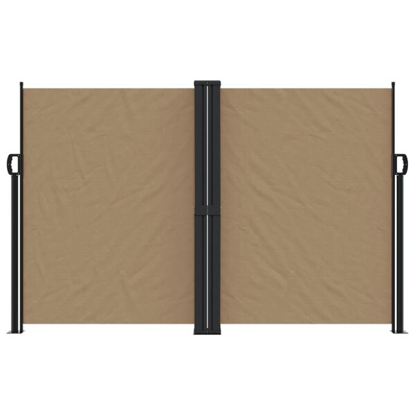 vidaXL Retractable Side Awning Taupe 160x1200 cm