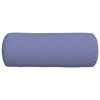 vidaXL Bolster Pillows 2 pcs Jeans Blue Ø 25 x 70 cm Fabric